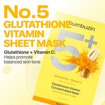 Numbuzin No.5+ Glutathione Vitamin Concentrated Mask - 5 Sheets - image 3