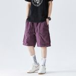 Berrykey Men's Casual Cargo Shorts  Summer Quick Dry Multi Pocket Outdoor Athletic Wear - Purple - image 5
