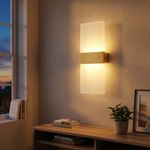 Generic 2pcs Modern LED wall bracket Acrylic Wall Sconce Light – Premium Up & Down Wall Mounted Lamp (Brushed Black / Brushed Gold) - image 4