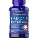 Puritan'S Pride Omega-3 Fish Oil 1200 Mg X100 Softgels