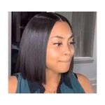 LUXURY Bone Straight  Bob With Closure Wig