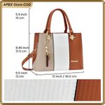 ASHION Chic PU Leather Tote Bag For Women  Lightweight Durable Versatile - image 2