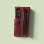 Generic Samsung galaxy z fold 6 leather wallet Case with S Pen included - image 3