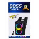 BOSS DIGITAL BD-6603 Dual 8" Bluetooth Speaker With Back Straps and Mic