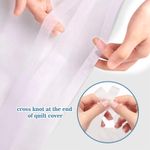 product_image_name-Flushrenic-4-Piece Bedding Set, Disposable Travel Bedding Kit, comprising one fitted sheet, one duvet cover, two pillowcases, portable bedding set, breathable and skin-friendly, suitable for hotels, camping, travel, and hospitals.-3