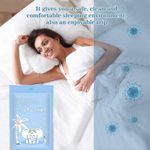 product_image_name-Flushrenic-4-Piece Bedding Set, Disposable Travel Bedding Kit, comprising one fitted sheet, one duvet cover, two pillowcases, portable bedding set, breathable and skin-friendly, suitable for hotels, camping, travel, and hospitals.-6