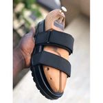 Men Nice Simple Style Palm Leather Slippers