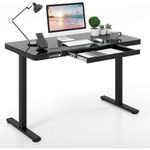 PRO Electric Adjustable Table With Charging Pad & USB PORT- Black