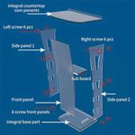 Generic Exquisite Acrylic Pulpit Curve Podium - image 4