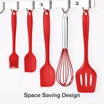 KITCHA 5Pcs Silicone Kitchen Utensils Set Non-Stick Bakeware for Kitchen - image 2