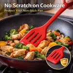 KITCHA 5Pcs Silicone Kitchen Utensils Set Non-Stick Bakeware for Kitchen - image 4