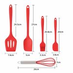 KITCHA 5Pcs Silicone Kitchen Utensils Set Non-Stick Bakeware for Kitchen - image 7