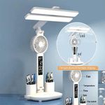 product_image_name-Generic-4-in-1 Foldable Table Lamp&fan&clock&Pen Holder-1