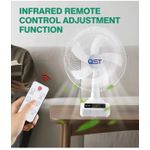 product_image_name-SOLAR OST-12" White Solar Rechargeable Desktop Fan LED Light Portable Household Cooling Panel-7