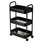 3-Tier All Metal Kitchen Utility Trolley Cart With Wheels