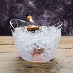 product_image_name-Generic-4L Plastic Transparent Garden Ice Bucket Super Large Ice Bucket Beer Champagne Ice Bucket Bar Tools-1