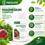 Wellness  Natural NEOLIFEMagnesium Magnesium Complex - 60 Tablets (Single). Magnesium Complex Tri-Mag Blend