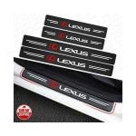 4 Pieces Car Door Step Plate Sill Anti Scratch Sticker Protector Universal Fit For Lexus