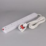Extension Heavy Duty POWER SURGE PROTECTOR Extensions Long box Strip Electrical Extensions Sockets surge protector with On/Off Switch and Power Indicator Long Extensions box - image 2