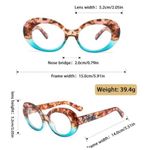 product_image_name-Fashion-Black Ornamental Accent Cat Eye Optical Eyeglasses -5