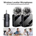 product_image_name-Generic-Luxury Wireless Lavalier Microphone for iPhone & Android – Dual Clip-On Mic with Noise Reduction for Vlogging, Interviews & Live Streaming-2