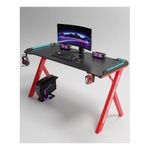 product_image_name-Generic-Modern Y Shaped RGB Led Lights Gaming Table 1.2Mtr (Black/Red)-2
