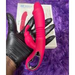 Sexy Temptation Premium 2in1  Vibrating Thrusting  Rabbit Personal Masturbator – SOFT SILICONE-USB Rechargeable