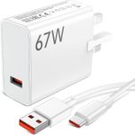 product_image_name-Mi-67W Turbo Super Fast Charger  for Xiaomi 15T/14T/13T/12/11, with Turbo Type C Fast Charging Cable 1M for Redmi Note 15/14S/13/12/11 Pro/for POCO M8/X7 Pro Pad 7 6 5 -1