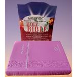 Generic Holy Bible KJV Large Print Merit Personal Reference Edition,Thumb index Pink Leather Color - image 7