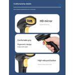 Generic 1D Laser Barcode Scanner — Wired USB Handheld Barcode Reader, High Precision, Plug-and-Play - image 4