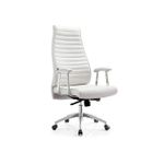 High Quality Leather Director EXECUTIVE Office Chair-(High Back) White