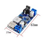 product_image_name-Generic-DC 24V/12V to 5V 5A Step-down Power Converter USB Charging Voltage Reduction Module-3