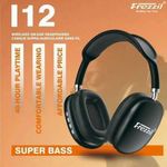 Frezzil  I12 Headphone Wireless Bluetooth Stereo -Black - image 3