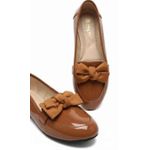 Beautiful ladies flat shoe - Brown 