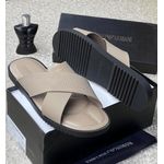 Open-toe slide sandal design.