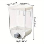 product_image_name-Generic-Wall Mounted Cereal Dispenser (1L) For Rice & Dry Food-4