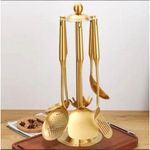 Gold Plated Cooking Spoon Set