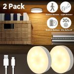 2Pcs Wireless Body Induction Lamp LED Motion Sensor Night Light