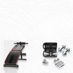 Crome Sit-Up Bench And 20kg Adjustable Dumbell Set With Case 