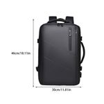 Generic Men's Waterproof Laptop Backpack Large Capacity School Bag - image 2