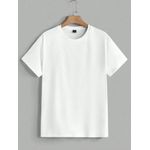 UNISEX PLAIN ROUND NECK POLO-White