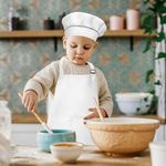 Generic Kids Apron and Chef Hat Set, Adjustable Children Apron with 2 Pockets - image 3