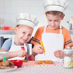 Generic Kids Apron and Chef Hat Set, Adjustable Children Apron with 2 Pockets - image 4