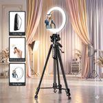 Generic Premium 180cm High-Precision Heavy duty  Professional Tripod with 10" LED Ring Light - image 2