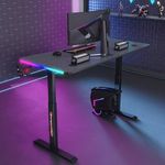 product_image_name-Generic-Executive Office Gaming Adjustable Height Desk 1.4mtr RGB lights -4