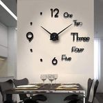 Generic Large DIY Wall Clock, Modern 3D Frameless Wall Clock - image 3