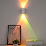 Generic Smart LED Magnetic Wall Mounted Motion Sensor RBG Night light & Interior light Decor with Remote Control - image 3