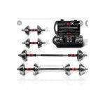 Generic Weight 20KG Boxed Chrome Dumbbell With Barbell Extension - image 2