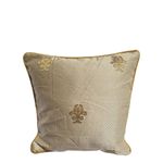18 X 18 Inch Luxury Golden Embroidered Throw