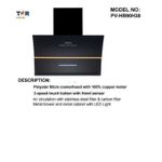 Generic 90cm Digital Display Hand Wave Sensor Kitchen Smoke Heat & Smell Extractor Rangehood - image 3